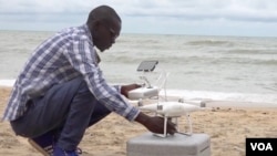 Mamadou Wade Diop's goal is to build the first "Made in Senegal" drone. (VOA New via YouTube)