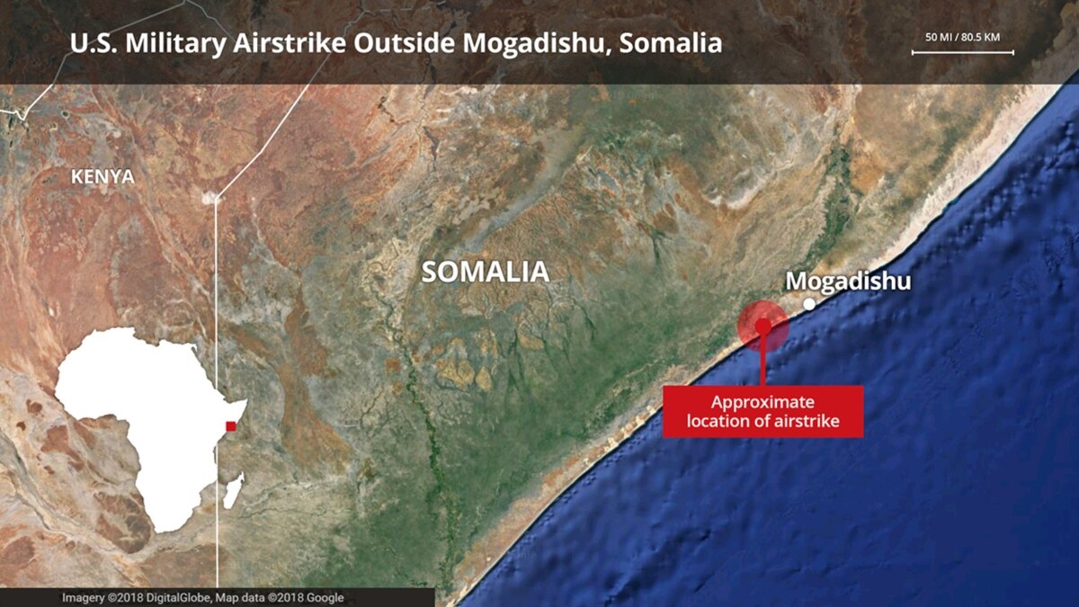 US Airstrike In Somalia Targeting Al-Shabab Kills 3