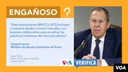 Canciller ruso presenta de manera engañosa a Rusia como defensora contra el neocolonialismo.