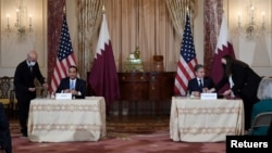 وزیران امور خارجه آمریکا و قطر - ۲۱ آبان ۱۴۰۰ 
