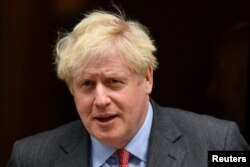 PM Inggris Boris Johnson di Downing Street, London, Inggris, 22 September 2020.