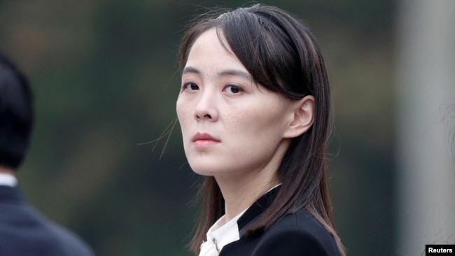 Bà Kim Yo Jong, em gái quyền lực của lãnh tụ Triều Tiên Kim Jong Un tại Hà Nội tháng 3/2019.