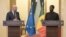 FILE—Charles Michel, President of the European Council, speaks during a press conference with Senegalese President Bassirou Diomaye Faye on 22 April 2024 at the Palais de la Republique in Dakar after their meeting.