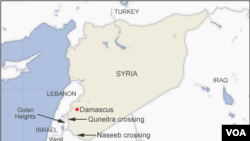 Naseeb and Quneitra crossings, Syria