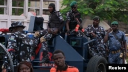 Nigerian security stall ongoing protests in Lagos