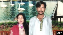 FILE - Shama Shahzad, left, and Shahzad Masih and were burned alive in an industrial kiln in 2014. 