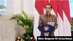 Presiden Jokowi dalam acara Rakornas BPPT di Istana Negara, Jakarta, Senin (8/3) Dorong Indonesia Harus Mampu Ciptakan Teknologi Canggih. (Foto: Courtesy/Biro Setpres)