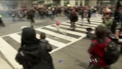 Trump Inauguration Protesters Clash With Police
