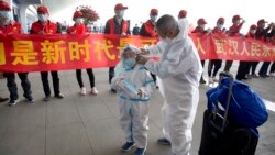 8 Nisan 2020 - Çin'in Hubei eyaletinde, salgının başlangıç noktası olarak belirlenen Wuhan'da Tianhe Uluslararası Havaalanı