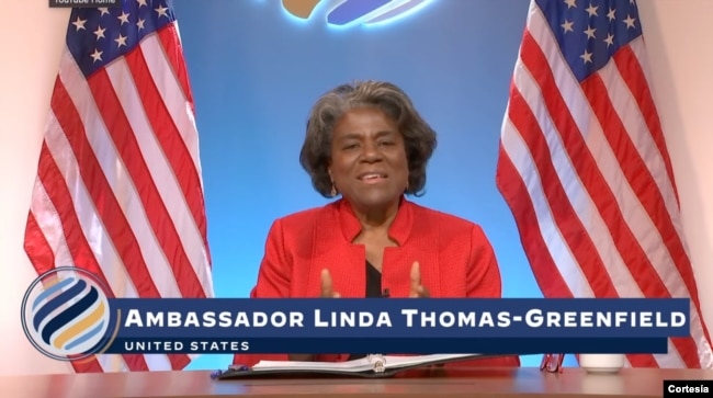 La embajadora de Estados Unidos ante las Naciones Unidas Linda Thomas-Greenfield