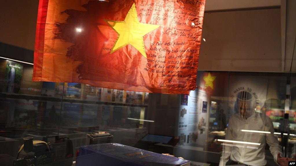 Một gian trưng bày bên trong Bảo tàng Báo chí Việt Nam, ngày 16/07/2020.