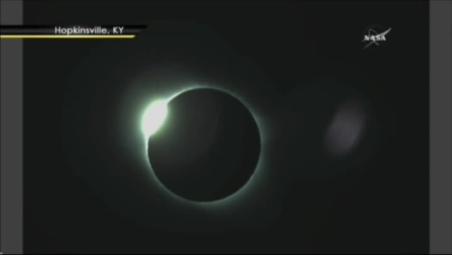 NASA video of total solar eclipse in Hopkinsville, Kentucky