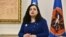 Novoizabrana predsednica Kosova Vjosa Osmani u svojoj kancelariji u Prištini, 4. aprila 2021. (Foto: Reuters) 