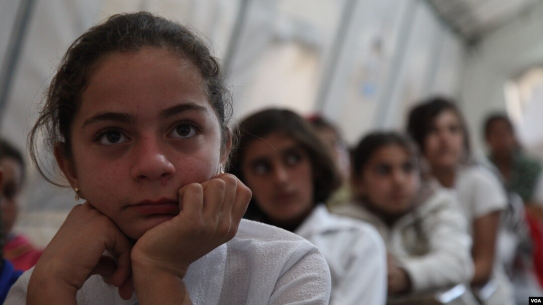 Những trẻ em tị nạn người Kurd ở Syria trong khu vực Kurdistan thuộc Iraq, ngày 29 tháng 10 năm 2013.