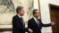 美国国务卿布林肯2023年6月19日继续在北京访问并会见中国主管外交事务的最高官员王毅。（美联社）