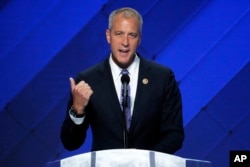 FILE - Rep. Sean Patrick Maloney, D-N.Y., speaks during the final day of the Democratic National Convention in Philadelphia, July 28, 2016.