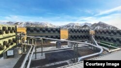 Iceland ႏုိင္ငံက ကာဗြန္ဒုိင္ေအာက္ဆုိဒ္ဓာတ္ေငြ႔ စုပ္ယူေပးတဲ့စက္႐ုံ။ (Photo credit: Climeworks)