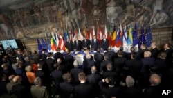 Lideri Evropske unije na današnjem samitu u Rimu
