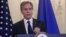 Antony Blinken lors d'une conférence au département d'État, le 10 novembre 2021.