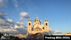 Montenegro, Podgorica, protests by followers of the Serbian Ortodox Church