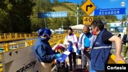 Autoridades ecuatorianas han expresado su preocupación ante la posibilidad del aumento en los contagios de COVID – 19 con la reapertura de la frontera ordenada por Colombia. [Foto: Cortesía Migración Colombia]