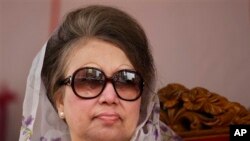 L'ancienne Première ministre du Bangladesh, Khaleda Zia à Dhaka, Bangladesh, le 5 janvier 2016.