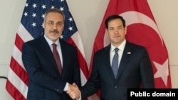 Türkiyə xarici işlər naziri Hakan Fidan və ABŞ Dövlət katibi Marko Rubio