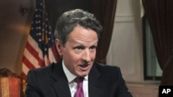 ທ່ານ Timothy Geithner ລັດຖະມົນຕີການເງິນສະຫະລັດ.