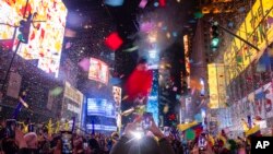 美國紐約歡慶元旦（資料照 2022年一月一日）