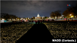 ARCHIVO - Vigilia para recordar a las víctimas de conductores ebrios en Washington DC busca llamar la atención para que se implemente la ley HALT que requiere la instalación de nueva tecnología en la fabricación de automóviles. Foto: Cortesía MADD