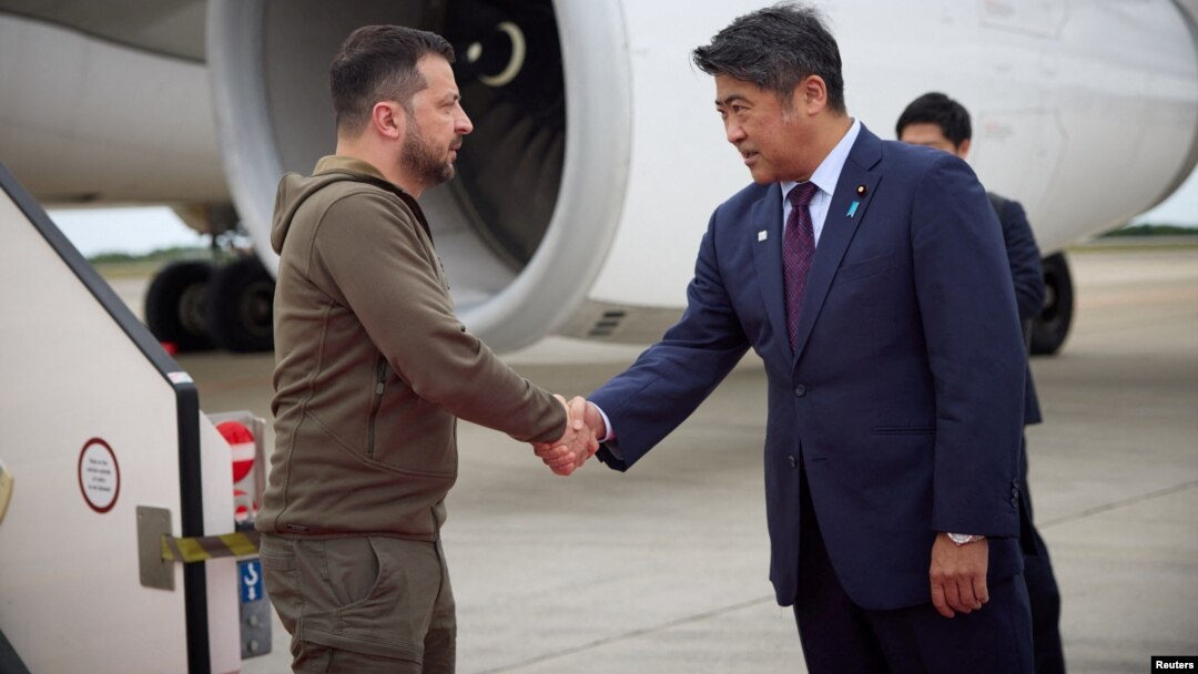 Tổng thống Ukraine đến Hiroshima, Nhật Bản, dự hội nghị thượng đỉnh của G-7.