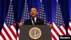 Predsednik Obama tokom današnjeg govora u Sekretarijatu za pravosuđe
