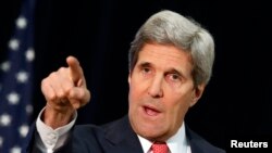 ທ່ານ John Kerry ລັດຖະມົນຕີຕ່າງປະເທດສະຫະລັດ.