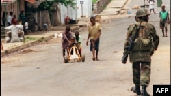 ECOMOG soldier in Liberia (file photo from 1996)
