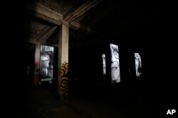 Screens are set at a multimedia exhibition that marks the 100th anniversary of the creation of Czechoslovakia, in Prague, Czech Republic, Oct. 3, 2018.