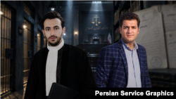 از راست: مهران انصاری و مهدی انصاری، دو وکیل دادگستری در شیراز که توسط حکومت ایران به حبس محکوم شده‌اند