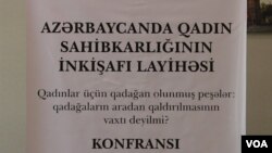 Qadınlar üçün qadağan olunmuş sahələr mövzusunda konfrans