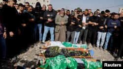 Mourning of Palestinians who were killed during Israeli raid in Jenin