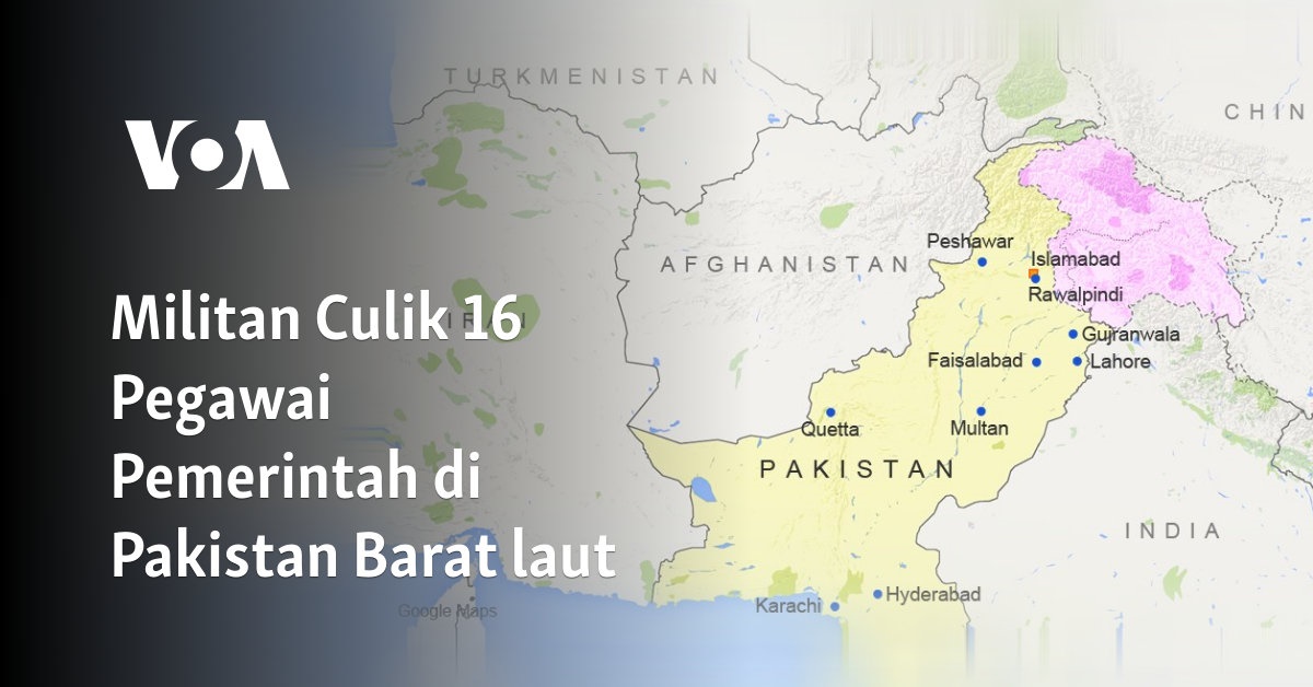 Militan Culik 16 Pegawai Pemerintah di Pakistan Barat laut