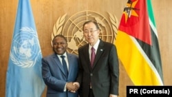 Presidente Filipe Nyusi e Secretário-Geral da ONU, Ban KI-moon, em Nova Iorque