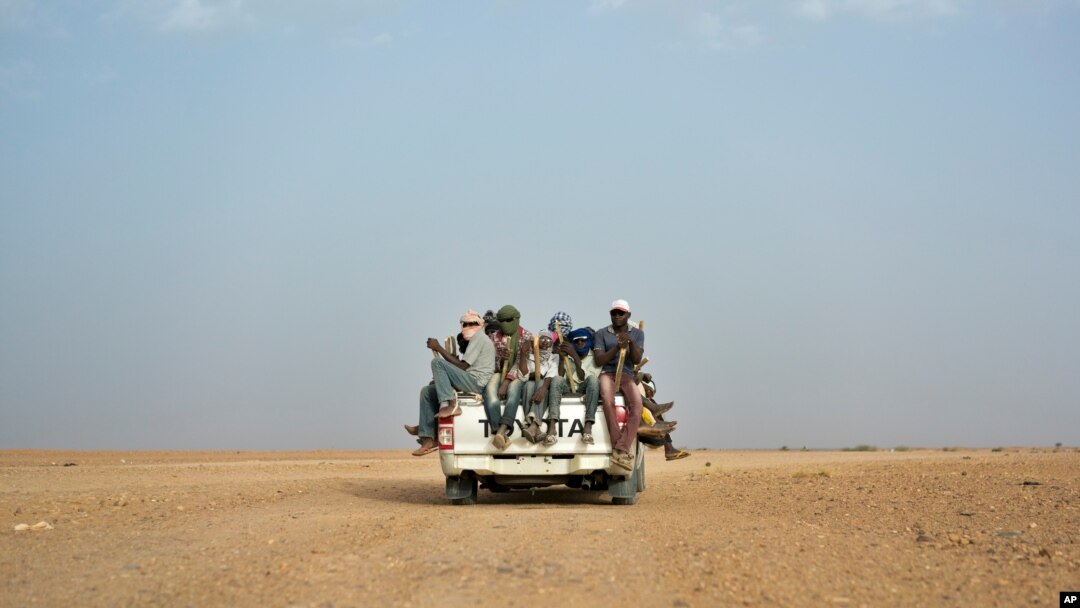 abimukira baja muri Libiya bavuye muri Agadez, muri Niger.