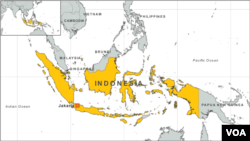 အင်ဒိုနီးရှားမြေပုံ။