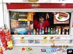 Snack vendor Mariah Silver Jenkins of Washington, DC is grateful for the freedom of being an American citizen