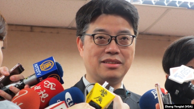 台湾陆委会副主委邱垂正(美国之音张永泰拍摄)