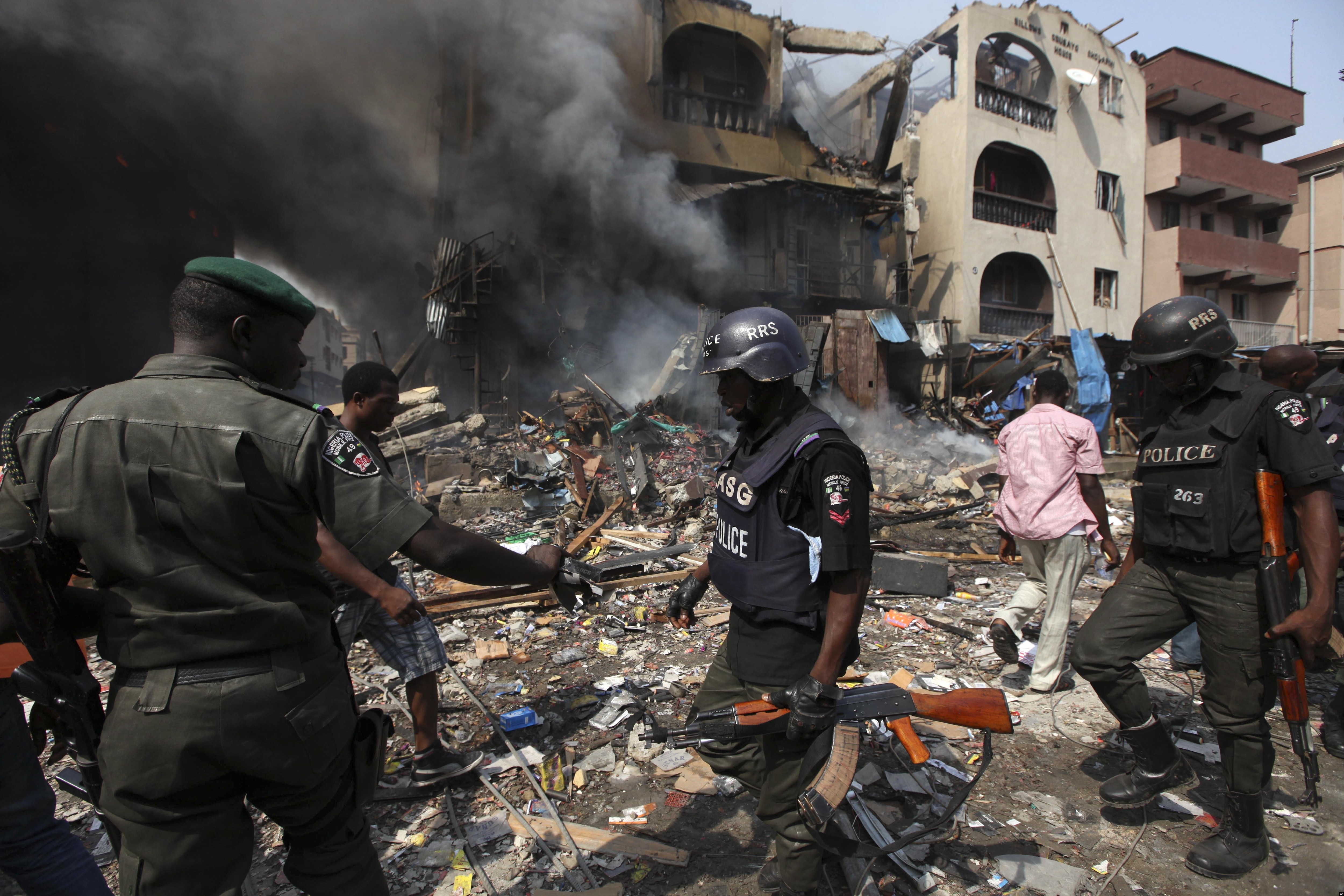 Nigeria Warehouse Explosion Sparks Fire