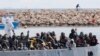 Six migrants iraniens interpellés sur un canot pneumatique en mer du Nord