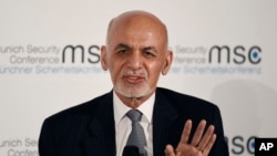 Presiden Ashraf Ghani di Munich, Jerman, 15 Februari 2020. (Foto: dok).