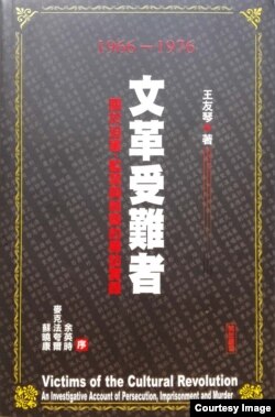 中国禁书《文革受难者——关于迫害、监禁与杀戮的寻访实录》封面（王友琴授权发布图片）