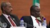 Lead South Sudan peace talks mediator Seyoum Mesfin (l) and Taban Deng Gai, the lead negotiator for Riek Machar's armed opposition group at an earlier round of the IGAD-led talks.