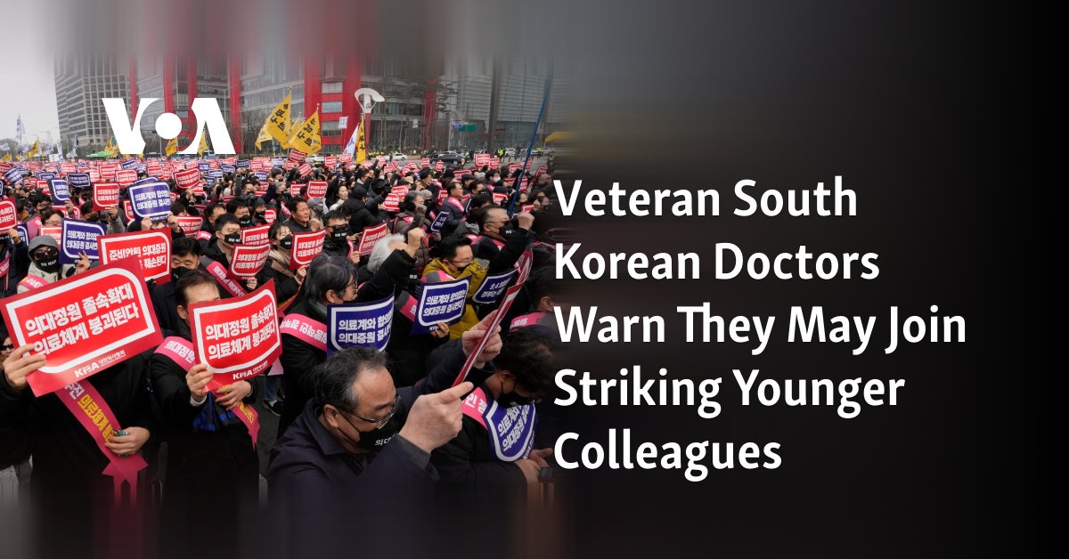 Veteran South Korean Doctors Warn They May Join Striking Younger Colleagues